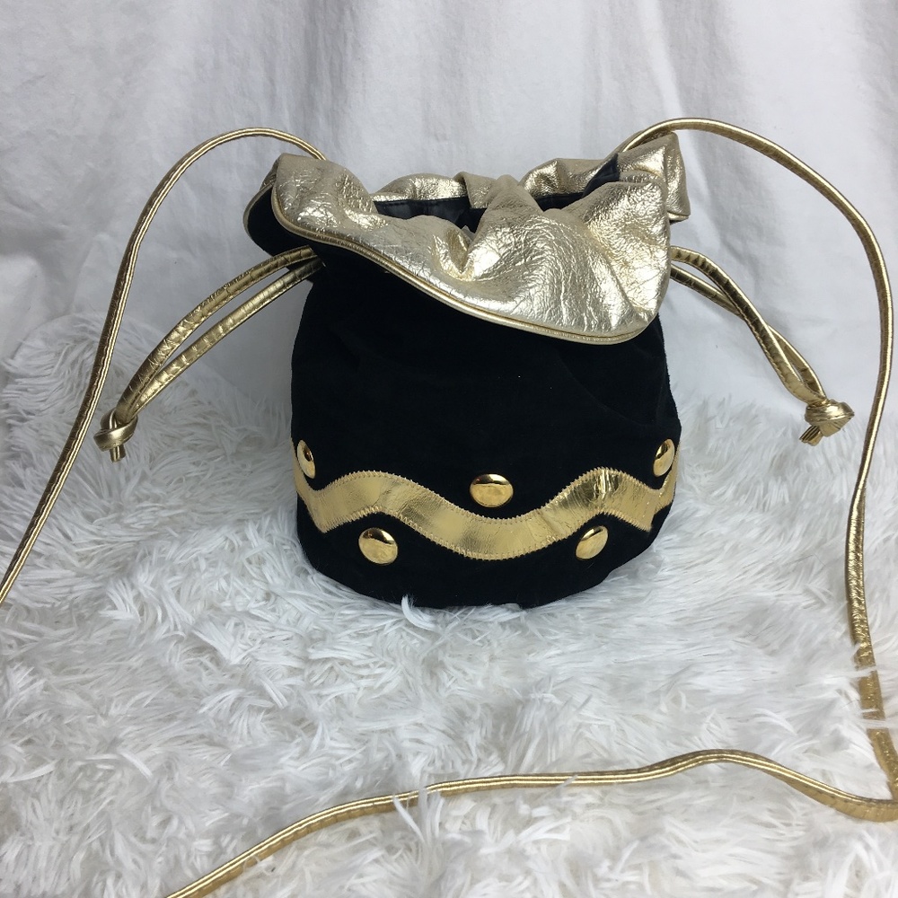 Mary Kay Black Suede Crossbody Purse
